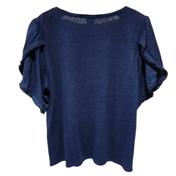 Chico's Top Embroidered Tee - Picture 4 of 6